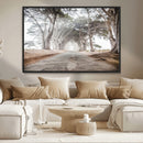 Cypress Tunnel Wall Art – Framed Misty Road Canvas Artwork, by MyGreatCanvas | Canvas Wall Art Prints | Photo Prints & Wall Decor