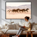 Wild Horse Wall Art Canvas Print – Framed Rustic Western Art by MyGreatCanvas | Canvas Wall Art Prints | Photo Prints & Wall Decor