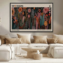 Modern Japanese Wall Art Canvas Print – Framed Abstract
