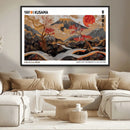 Mount Fuji Wall Art Canvas Print – Framed Abstract Mount by MyGreatCanvas | Canvas Wall Art Prints | Photo Prints & Wall Decor