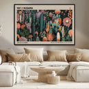 Yayoi Kusama Art Print Canvas – Abstract Mount Fuji Japanese