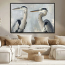 Bird Canvas Decor Wall Art Canvas Print – Framed Coastal