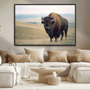 Bison Wall Art Canvas Print – Framed Buffalo American Bison