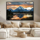Mountain Sunset Wall Art Canvas Print – Framed Alpine by MyGreatCanvas | Canvas Wall Art Prints | Photo Prints & Wall Decor