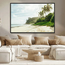 Relaxing Beach Wall Art Canvas Print – Framed Ocean View