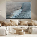 Ocean Waves Wall Art Canvas Print – Framed Coastal Serenity