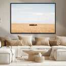 Bison Grassland Wall Art – Framed Minimal Nature Canvas by MyGreatCanvas | Canvas Wall Art Prints | Photo Prints & Wall Decor