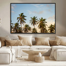 Palms Wall Art Canvas Print – Framed Tropical Coastal Nature