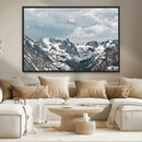 Snowy Peaks Wall Art Canvas Print – Alpine Wilderness