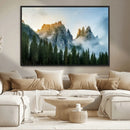 Wilderness Wall Art Canvas Print – Misty Forest Nature