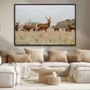 Rustic Deer Wall Art Canvas Print – Autumn Forest Woodland