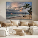 Tropical Storm Wall Art Canvas Print – Framed Moody Beach by MyGreatCanvas | Canvas Wall Art Prints | Photo Prints & Wall Decor