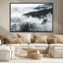 Foggy Forest Landscape Wall Art Canvas Print – Misty by MyGreatCanvas | Canvas Wall Art Prints | Photo Prints & Wall Decor