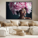 Black Beauty Petal Crown Wall Art Canvas Print – Floral by MyGreatCanvas | Canvas Wall Art Prints | Photo Prints & Wall Decor