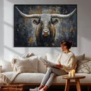 Rustic Bull Wall Art Canvas Print, Longhorn Wall Decor for by MyGreatCanvas | Canvas Wall Art Prints | Photo Prints & Wall Decor