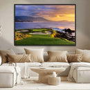 Pebble Beach Golf Wall Art Canvas Print – Iconic Coastal by MyGreatCanvas | Canvas Wall Art Prints | Photo Prints & Wall Decor