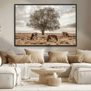 Texas Longhorn Cattle Wall Art, Rustic Western Ranch Canvas by MyGreatCanvas | Canvas Wall Art Prints | Photo Prints & Wall Decor
