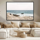 Coastal Ocean View Wall Art Canvas Print – Serene Rocky by MyGreatCanvas | Canvas Wall Art Prints | Photo Prints & Wall Decor