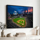 Target Field Wall Art Canvas Print – Baseball Stadium Scene,