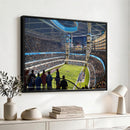 Chicago Dome Stadium Wall Art Canvas Print – Framed Modern