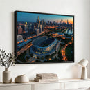 Chicago Bears Soldiers Field Wall Art Canvas Print – Framed
