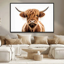 Scottish Highland Cow Canvas Print, Framed Highland Cow
