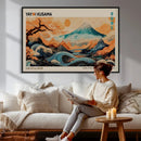 Yayoi Kusama Inspired Japanese Landscape Wall Art Canvas by MyGreatCanvas | Canvas Wall Art Prints | Photo Prints & Wall Decor