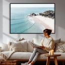 Aerial Beach Wall Art Canvas Print, Coastal Ocean Waves and by MyGreatCanvas | Canvas Wall Art Prints | Photo Prints & Wall Decor