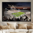 Epic Night Football Stadium Wall Art Canvas Print, Fireworks by MyGreatCanvas | Canvas Wall Art Prints | Photo Prints & Wall Decor