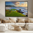 Coastal Golf Course Wall Art Canvas Print – Sunset with by MyGreatCanvas | Canvas Wall Art Prints | Photo Prints & Wall Decor