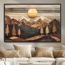 Wood Mountain Wall Art Canvas Print – Layered Forest and by MyGreatCanvas | Canvas Wall Art Prints | Photo Prints & Wall Decor
