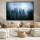 Foggy Pines Misty Forest Wall Art Print by MyGreatCanvas | Canvas Wall Art Prints | Photo Prints & Wall Decor
