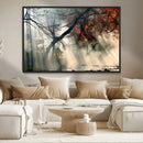 Sunlit Autumn Forest Wall Art Canvas Print – Framed Mist by MyGreatCanvas | Canvas Wall Art Prints | Photo Prints & Wall Decor