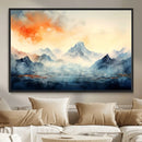 Warm Clouds Abstract Mountain Wall Art, Modern Landscape by MyGreatCanvas | Canvas Wall Art Prints | Photo Prints & Wall Decor