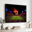 Jordan-Hare Football Stadium Wall Art Canvas Print, Football