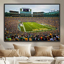 Green Bay Packers Lambeau Field Stadium Wall Art Canvas by MyGreatCanvas | Canvas Wall Art Prints | Photo Prints & Wall Decor
