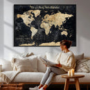 Custom Push Pin World Map Print – Personalized Canvas Wall by MyGreatCanvas | Canvas Wall Art Prints | Photo Prints & Wall Decor