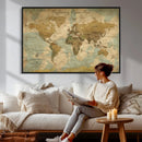 Personalized Custom World Map Wall Art Print – Add Your