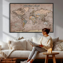 Custom Push Pin World Map Wall Art Canvas Print – by MyGreatCanvas | Canvas Wall Art Prints | Photo Prints & Wall Decor