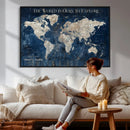 Custom Push Pin Travel Map Wall Art Canvas Print – by MyGreatCanvas | Canvas Wall Art Prints | Photo Prints & Wall Decor