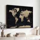 World Map Wall Art Print – Detailed Map of the World Wall