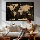 World Map Canvas Print – Detailed Map of the World Wall Art by MyGreatCanvas | Canvas Wall Art Prints | Photo Prints & Wall Decor