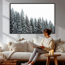 Misty Mountain Forest Canvas Print, Foggy Pine Trees Nature by MyGreatCanvas | Canvas Wall Art Prints | Photo Prints & Wall Decor