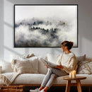 Foggy Forest Wall Art Canvas Print, Misty Pine Tree by MyGreatCanvas | Canvas Wall Art Prints | Photo Prints & Wall Decor