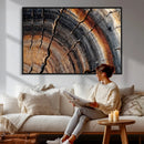 Abstract Tree Ring Wall Art Print – Natural Rustic Wood by MyGreatCanvas | Canvas Wall Art Prints | Photo Prints & Wall Decor