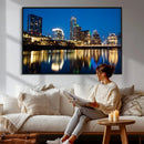 Austin Skyline Wall Art Canvas Print, Austin Downtown Night by MyGreatCanvas | Canvas Wall Art Prints | Photo Prints & Wall Decor