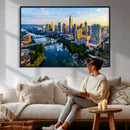 Austin Skyline Wall Art Canvas Print, Austin Downtown Night by MyGreatCanvas | Canvas Wall Art Prints | Photo Prints & Wall Decor