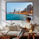 Chicago Wall Art Canvas Print, Chicago City Downtown Night by MyGreatCanvas | Canvas Wall Art Prints | Photo Prints & Wall Decor