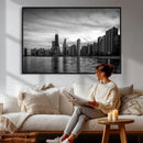 Chicago Wall Art Canvas Print, Chicago City Downtown Night by MyGreatCanvas | Canvas Wall Art Prints | Photo Prints & Wall Decor