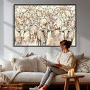 Farmhouse Texas Longhorn Wall Art Canvas Print - Abstract by MyGreatCanvas | Canvas Wall Art Prints | Photo Prints & Wall Decor